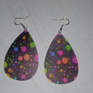 Cute splatter dangle‎ earrings